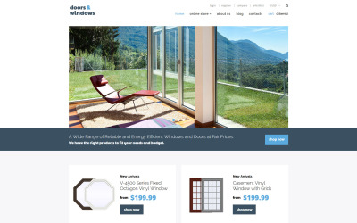 Thème VirtueMart pour site d'entreprises de fenêtres #63915