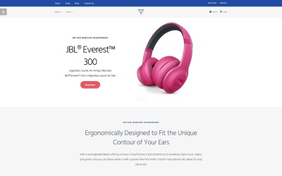 Audio Store with 360 view plugin OpenCart Template