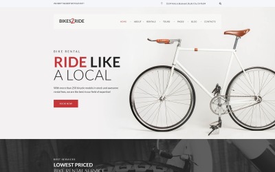 Bikes2Ride - Bisiklete binme WordPress Teması