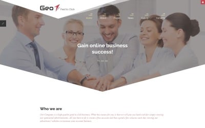Plantilla Joomla receptiva para servicios empresariales
