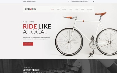 Reszponzív Bikes2Ride - Cycling WordPress sablon 64031