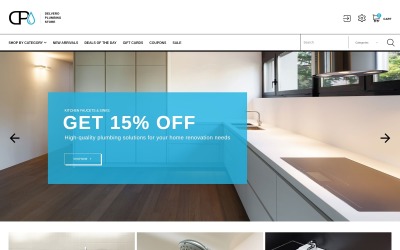 Reszponzív Delvero Plumbing PrestaShop sablon 64022