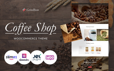 WooCommerce Theme namens "CoffeeShop - Responsive" #64026