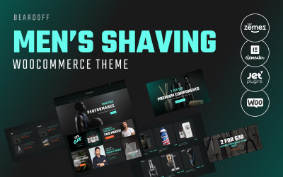 Beardoff - Men's Shaving Products Responsive WooCommerce Theme №64153