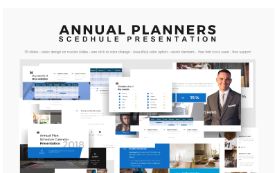 年度计划报告2018 PowerPoint模板