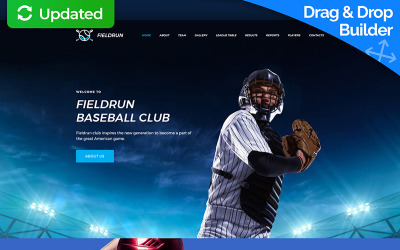 Plantilla Moto CMS 3 "Fieldrun - Baseball Club Premium" #64198