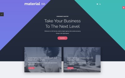 Reklámügynökség érzékeny Joomla sablon