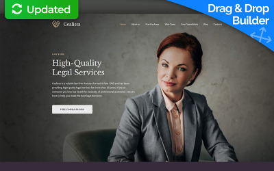 Reszponzív Cealissa - Lawyer & Attorney Premium Moto CMS 3 sablon 64199