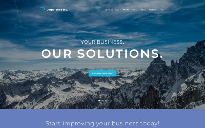 Reszponzív Corporate's Inc WordPress Theme WordPress sablon 64117