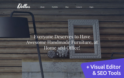 Reszponzív Dellos - Handmade Furniture & Interior Moto CMS 3 sablon 64169