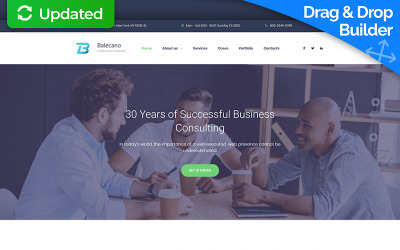 Balecano - Finance & Consulting Premium Moto CMS 3 Template