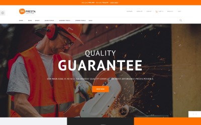 "Impresta Tools" - адаптивний PrestaShop шаблон №64389