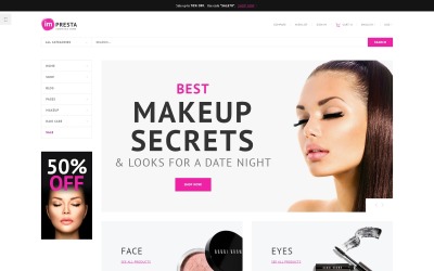 Responsywny szablon PrestaShop Impresta - Cosmetics Store #64384