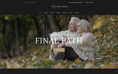 Reszponzív Final Path - Funeral Home Responsive WordPress sablon 64353