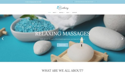 "Soothery - SPA & Massage Salon Responsive" Responsive WordPress thema №64365