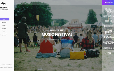 Zene érzékeny Joomla sablon