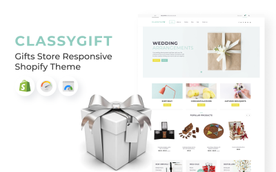 Адаптивна тема Shopify у магазині подарунків
