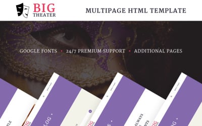 Big Theatre - Plantilla para sitio web de teatro