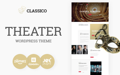 "Classico - Theater Responsive" Responsive WordPress thema №64441