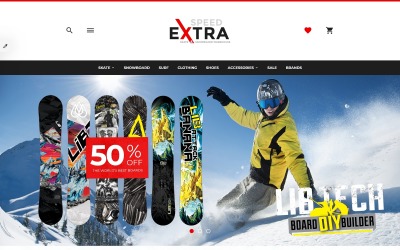 Plantilla OpenCart Responsive para Sitio de Patinaje #64496