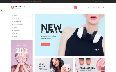 Responsive Hugesale - All Purpose Store Prestashop #64477