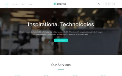 Reszponzív Effective - Development & Consulting Agency Weboldal sablon 64425