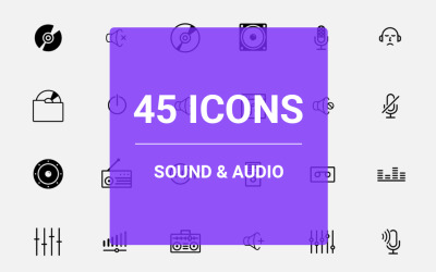 Sound &amp; Audio Icon Set