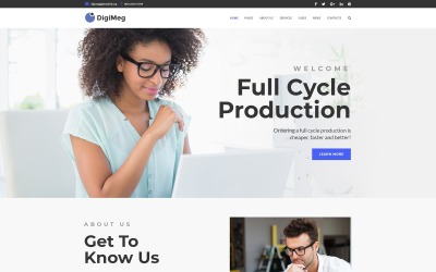 DigiMeg - WordPress-tema för kommunikationsbyrå