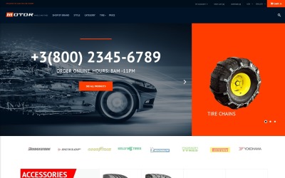 Responsive Wheels & Tires Responsive OpenCart Template #64510