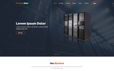 DomainWalls | Responsive Web Hosting with WHMCS Website Template