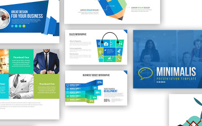 Modello PowerPoint minimalista