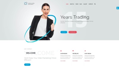 Responsywny szablon Joomla High Level - SMM Agency #64630