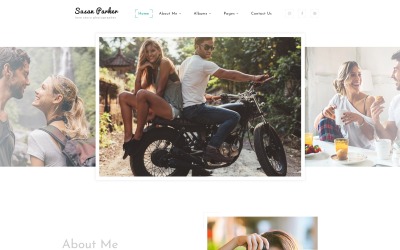 Susan Parker - Lovestory Photographer Multipage Template Web №64615