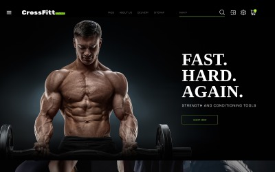 Template PrestaShop Responsive #64600 "Crossfitt Store"