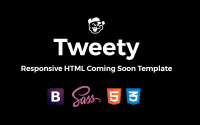 Tweety - Next Level Multi-Concept HTML5 Landing Page Landing Page Template Açılış Sayfası #64637