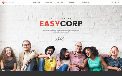 Easycorp - İş ve Hizmetler Web Sitesi Şablonu