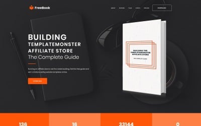 FreeBook - Free One-Page WordPress theme