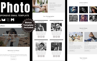 iPhoto - Адаптивний шаблон електронної пошти Інформаційний бюлетень