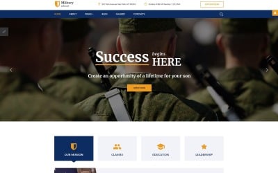 Military School Responsive Joomla Template