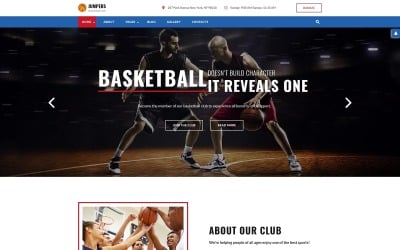 Modelo de Joomla responsivo para basquete