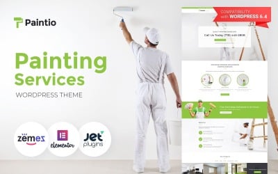 Paintio - Wallpapering &amp;amp; Painting Services WordPress Theme