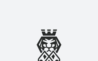 Plantilla de logotipo de rey