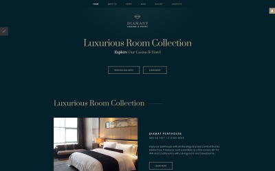 Responsywny szablon Joomla Diamant - Casino & Hotel #64731