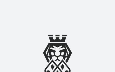 Шаблон логотипа короля