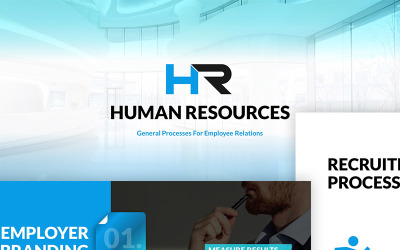Szablon PowerPoint HR Process #64735