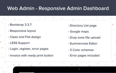 Webadmin - Responsive Dashboard Admin Template