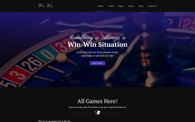 WinWin - WordPress-temat för kasinowebbplats
