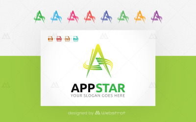 AppStar - modelo de logotipo comercial