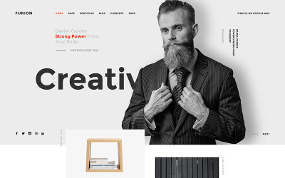 Furion - Creative and Agency PSD Template PSD sablon 64850