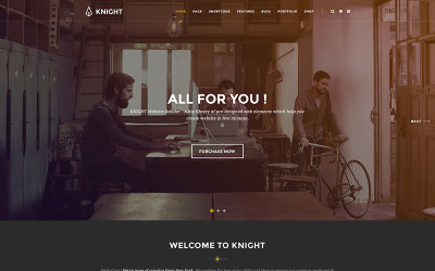 Knight - Modèle PSD d'entreprise et de magasin